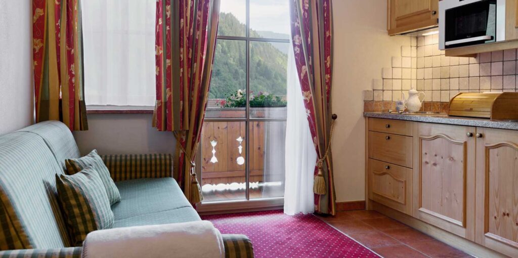 Gemütliche Wohnküche in den Appartements