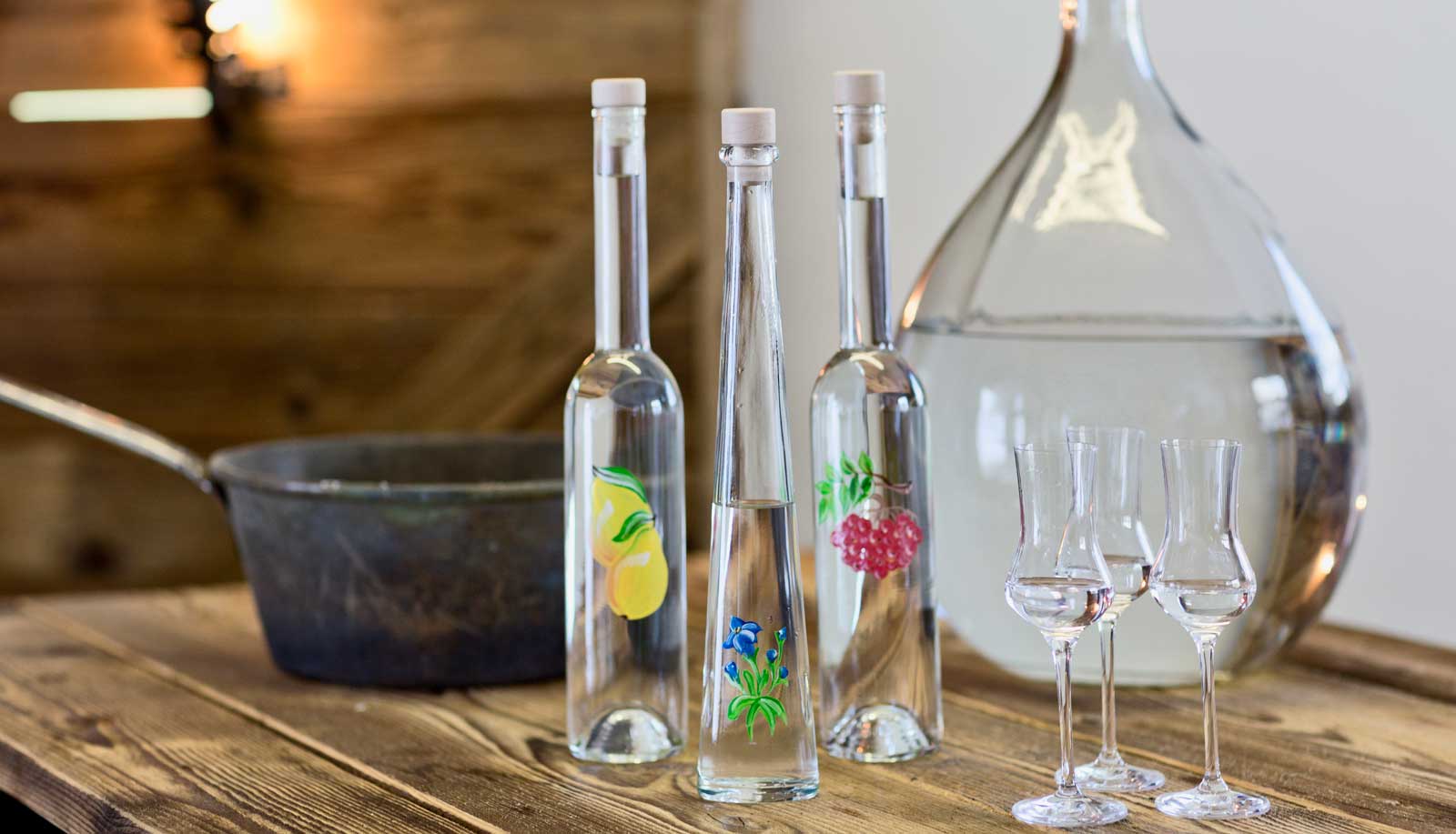 Selbstgebrannte Schnapsvariationen