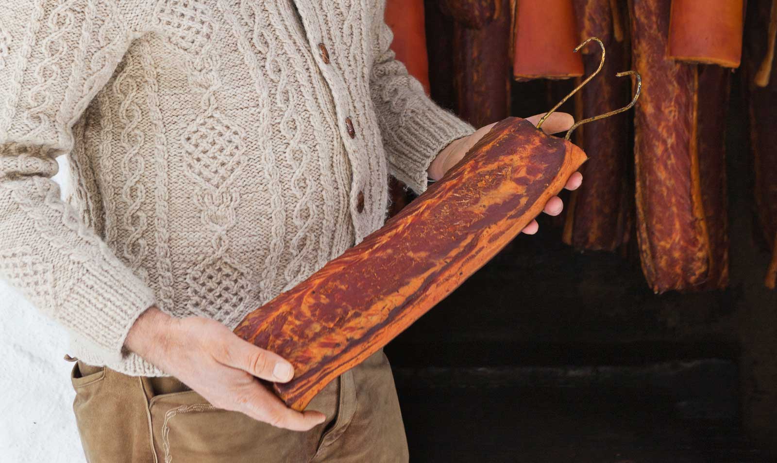 Selbstgeräucherte Speck-Spezialitäten