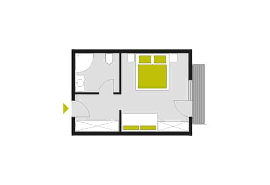 Grundriss Zimmer Bernkogelblick