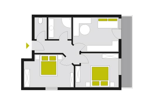 Grundriss Appartement