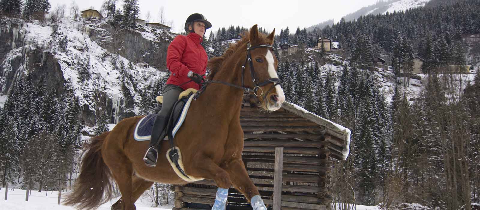 Reiten im Schnee in Gastein